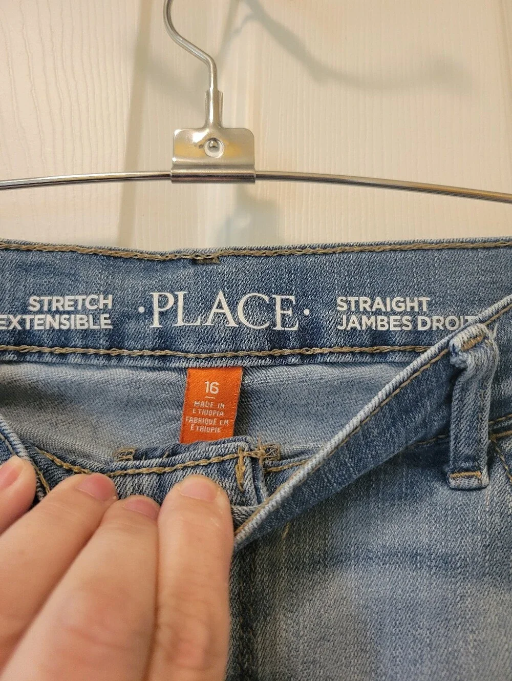 (2) Pairs Boys Sz. 16 Childrens Place Jeans